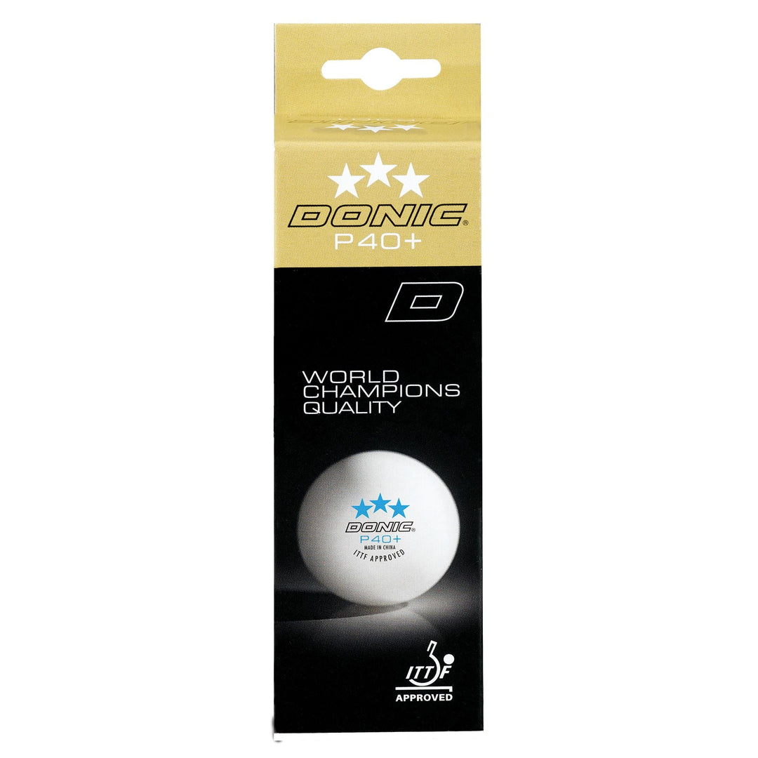 Donic P40+ Poly 3* ABS Table Tennis Balls