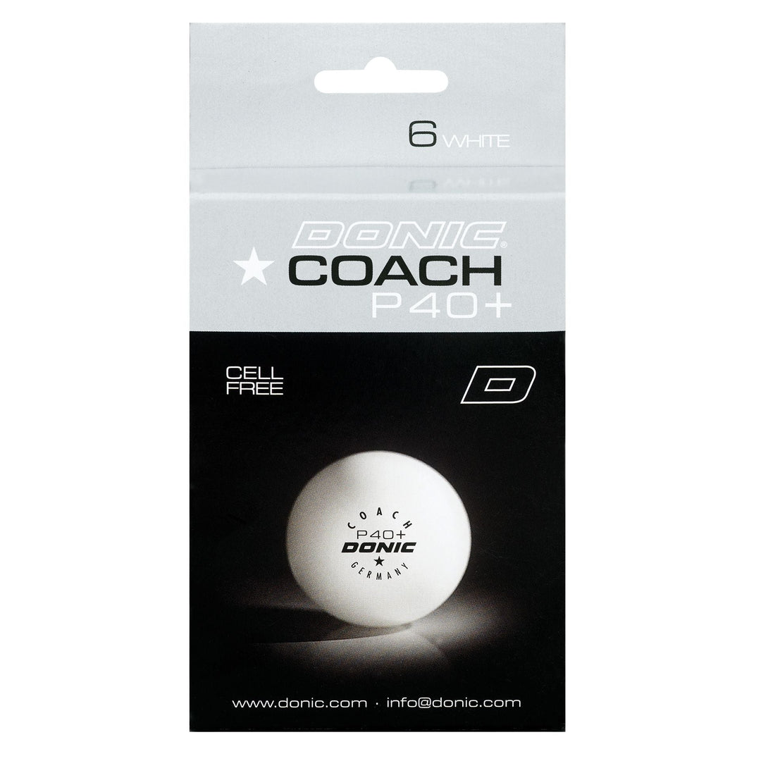 Donic P40+ Coach 1* White ABS Table Tennis Balls