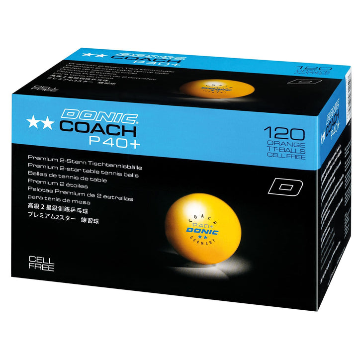 Donic P40+ Poly Coach 2** ABS Table Tennis Balls