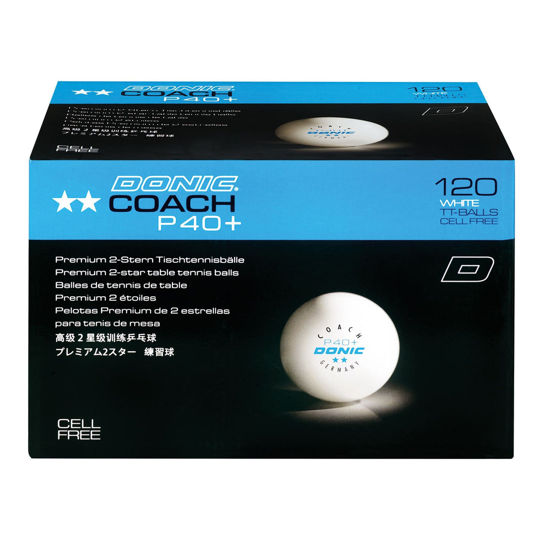 Donic P40+ Poly Coach 2** ABS Table Tennis Balls