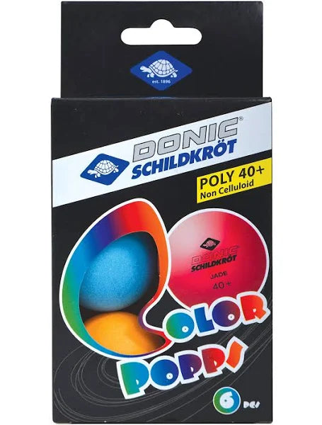 Donic-Schildkrot Col Pops 40+ Table Tennis Balls (pack of 6) Ping-pong balls Donic 