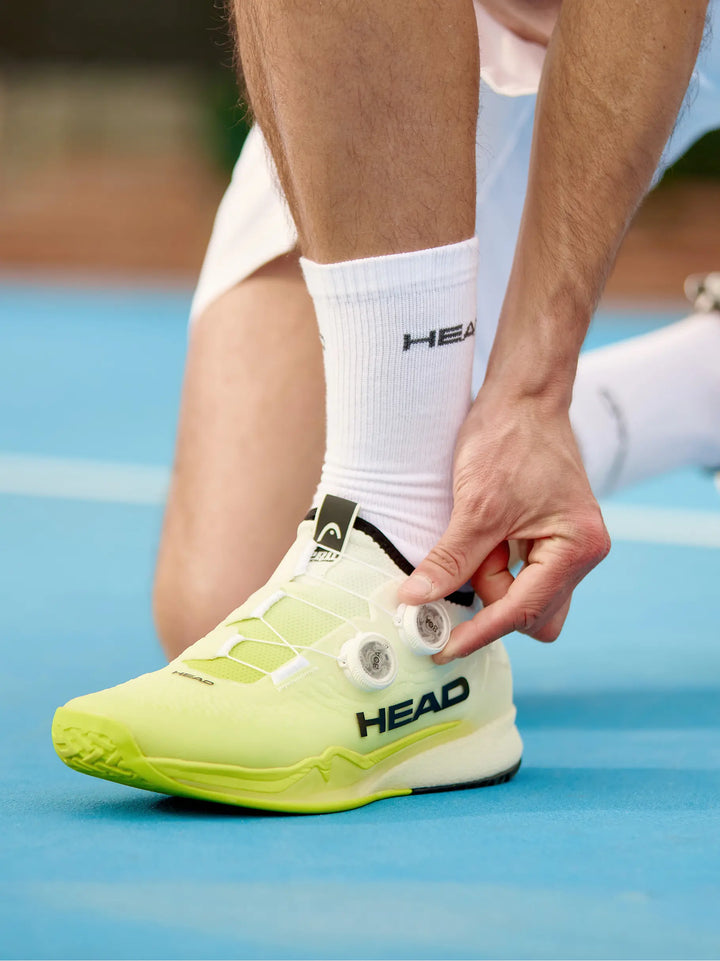 Chaussures de tennis tout-terrain Head Endure Pro BOA blanches-jaunes pour hommes