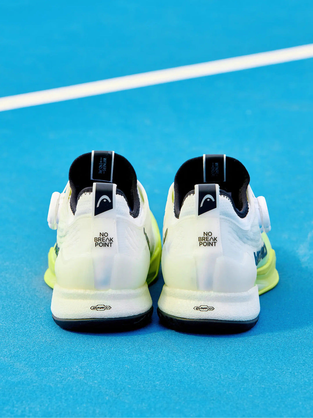 Chaussures de tennis tout-terrain Head Endure Pro BOA blanches-jaunes pour hommes