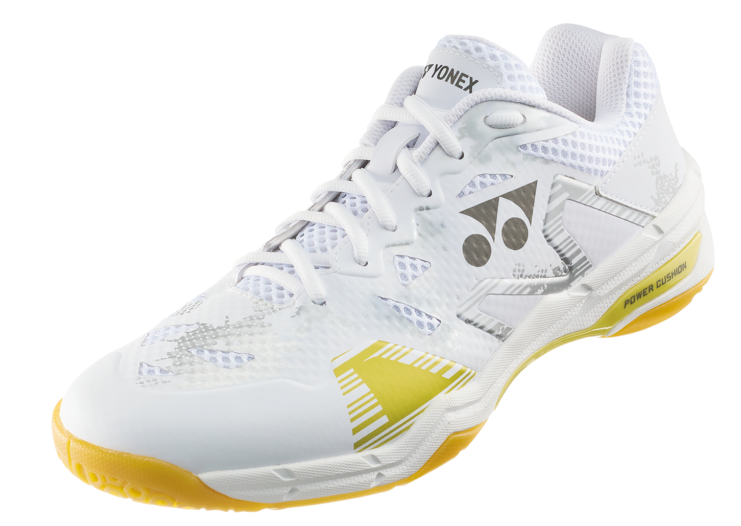 Yonex Power Cushion Eclipsion X White-Gold Court Shoes - Sports Virtuoso
