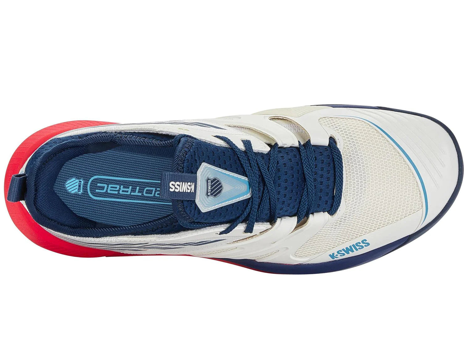 K-SWISS Speed Trac Men's Tennis Shoes BLANC/OPAL/LOLLIPOP Men's Tennis Shoes K-Swiss 