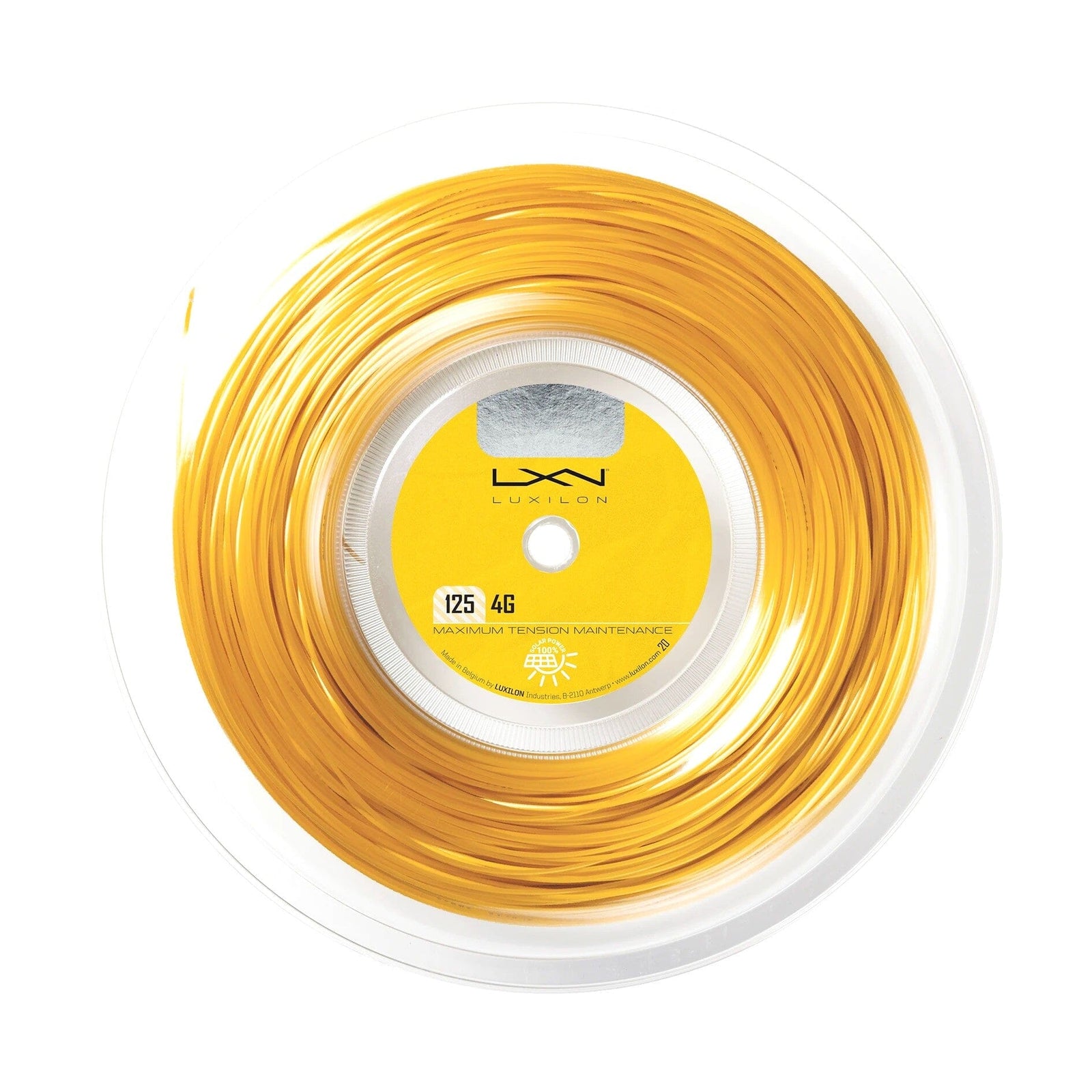 Luxilon 4G 125 Gold Tennis 200M/660ft String Reel Tennis Strings Luxilon 