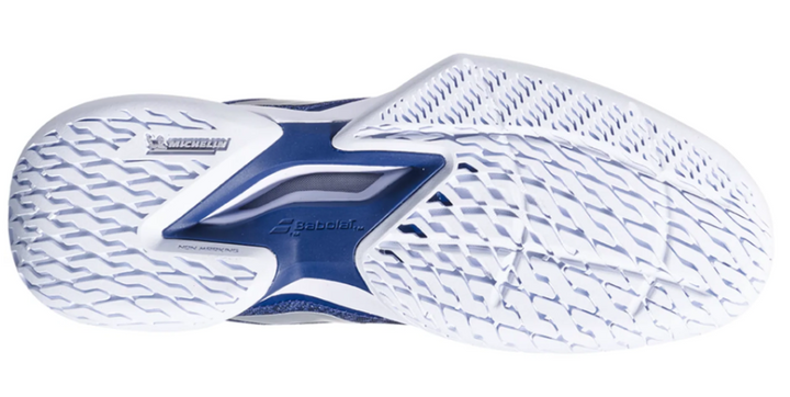 Babolat Jet Mach III bleu foncé Chaussure de tennis pour femme, tous terrains.