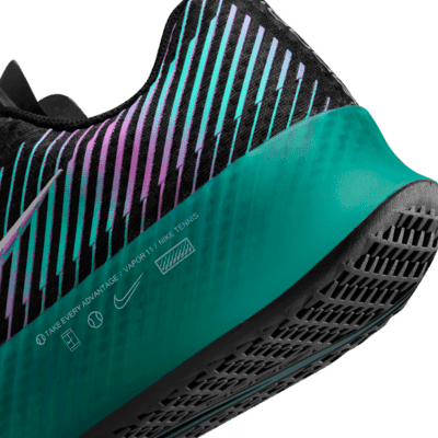 Nike Air Zoom Vapor 11 HC PRM Black/Multi-Color-Deep Jungle Tennis Men's Shoes Men's Tennis Shoes Nike 