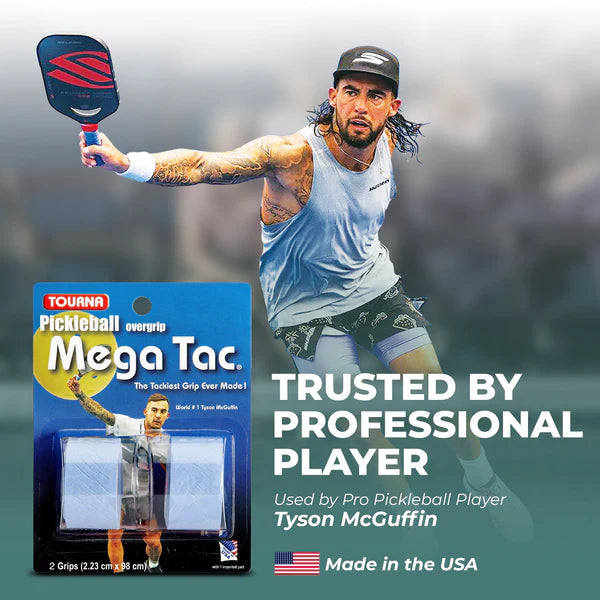 Tourna Pickleball Mega Tac Wet Feel 2-pack Overgrips