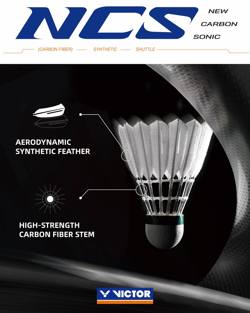 Victor New Carbon Sonic Pro One Shuttle (1 Dozen - 12 Shuttles)