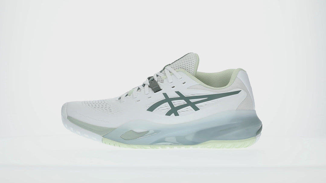 Asics Gel-Resolution X White/Blue WIDE Women’s Tennis Shoes