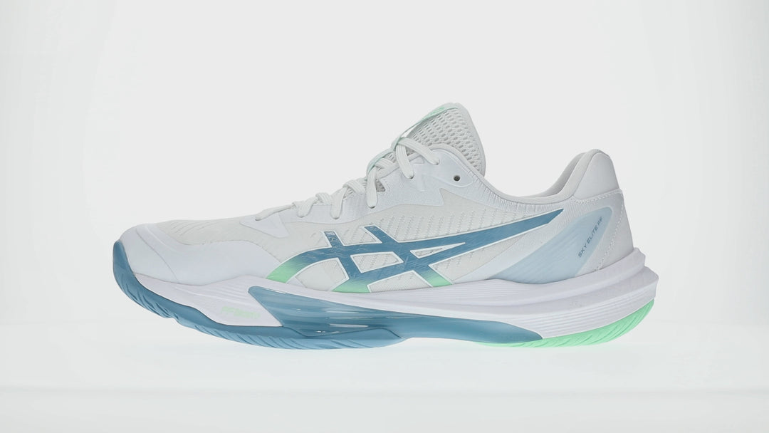 Asics Sky Elite FF 3 Volleyball-Court Shoe White/Saba Blue