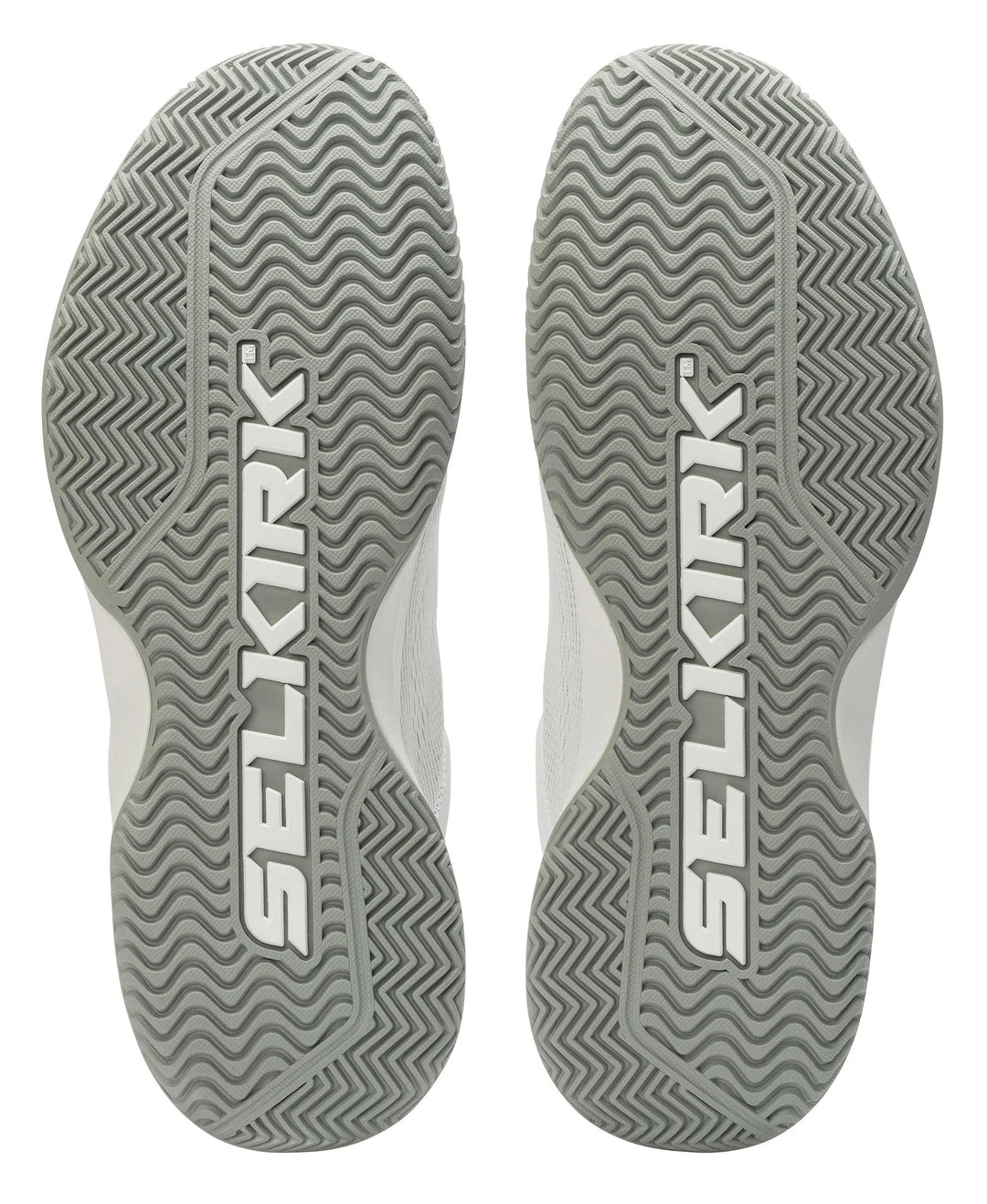 Chaussures de pickleball Selkirk CourtStrike pour hommes, blanches et pin