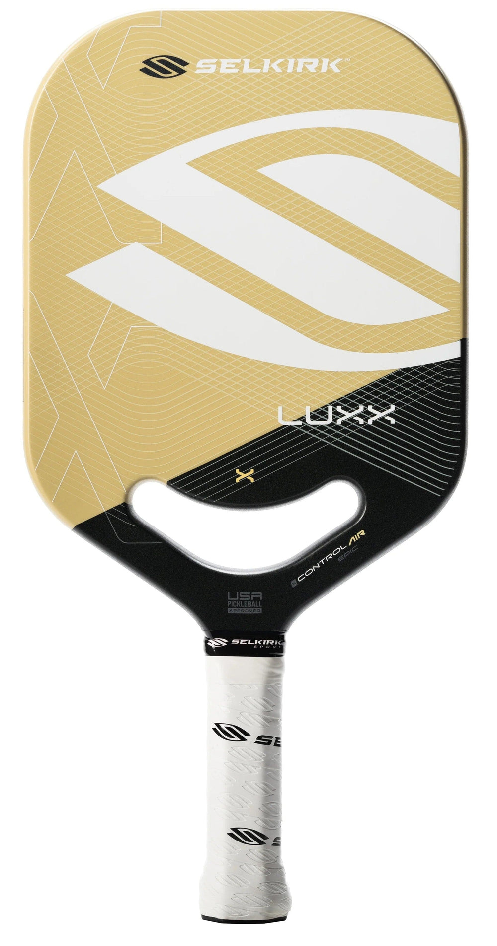 Selkirk Luxx Control Air Epic Pickleball Paddle Pickleball Paddles Selkirk Medium (7.8-8.2oz) Gold 