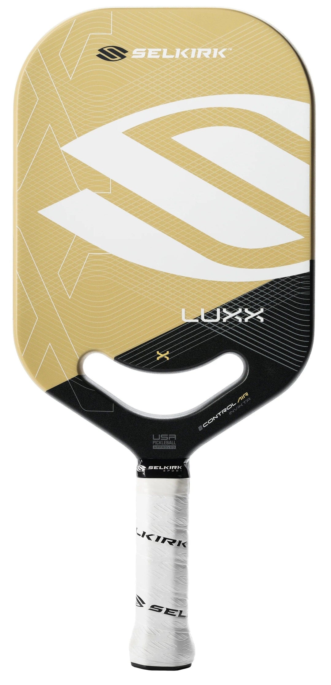 Selkirk Luxx Control Air Invikta Pickleball Paddle Pickleball Paddles Selkirk Medium (7.8-8.2oz) Gold 