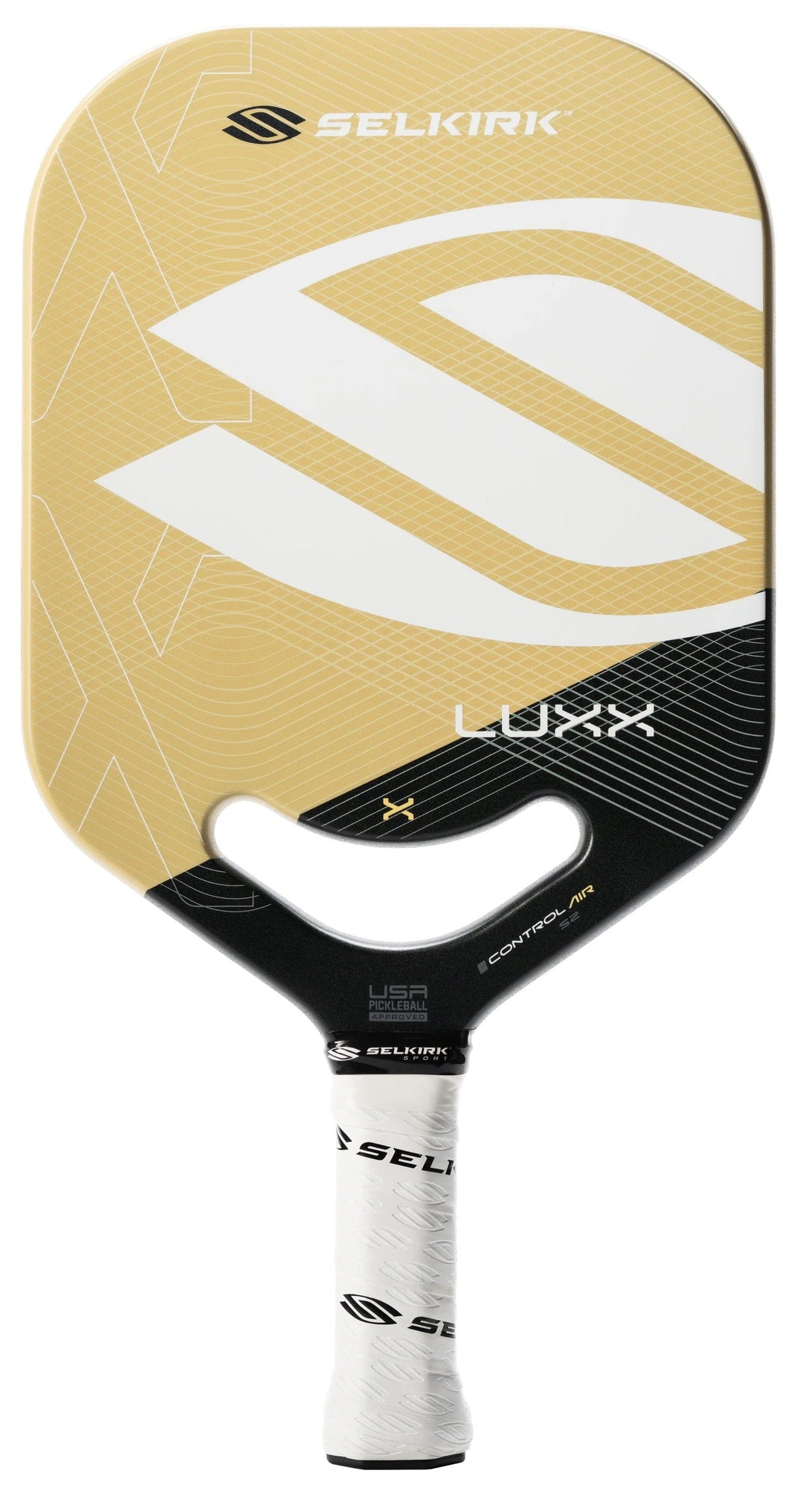 Selkirk Luxx Control Air S2 Pickleball Paddle Pickleball Paddles Selkirk Medium (7.8-8.2oz) Gold 