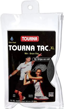 Tourna Tac XL Wet Feel 10-pack Overgrips Black 