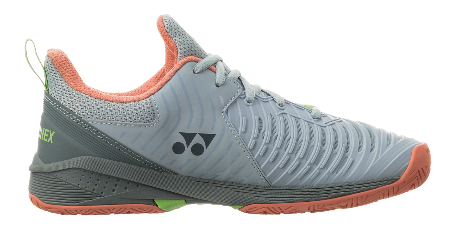 Yonex Power Cushion Sonicage 3 Women's Tennis All Court Shoe Grayish Blue - Pink  