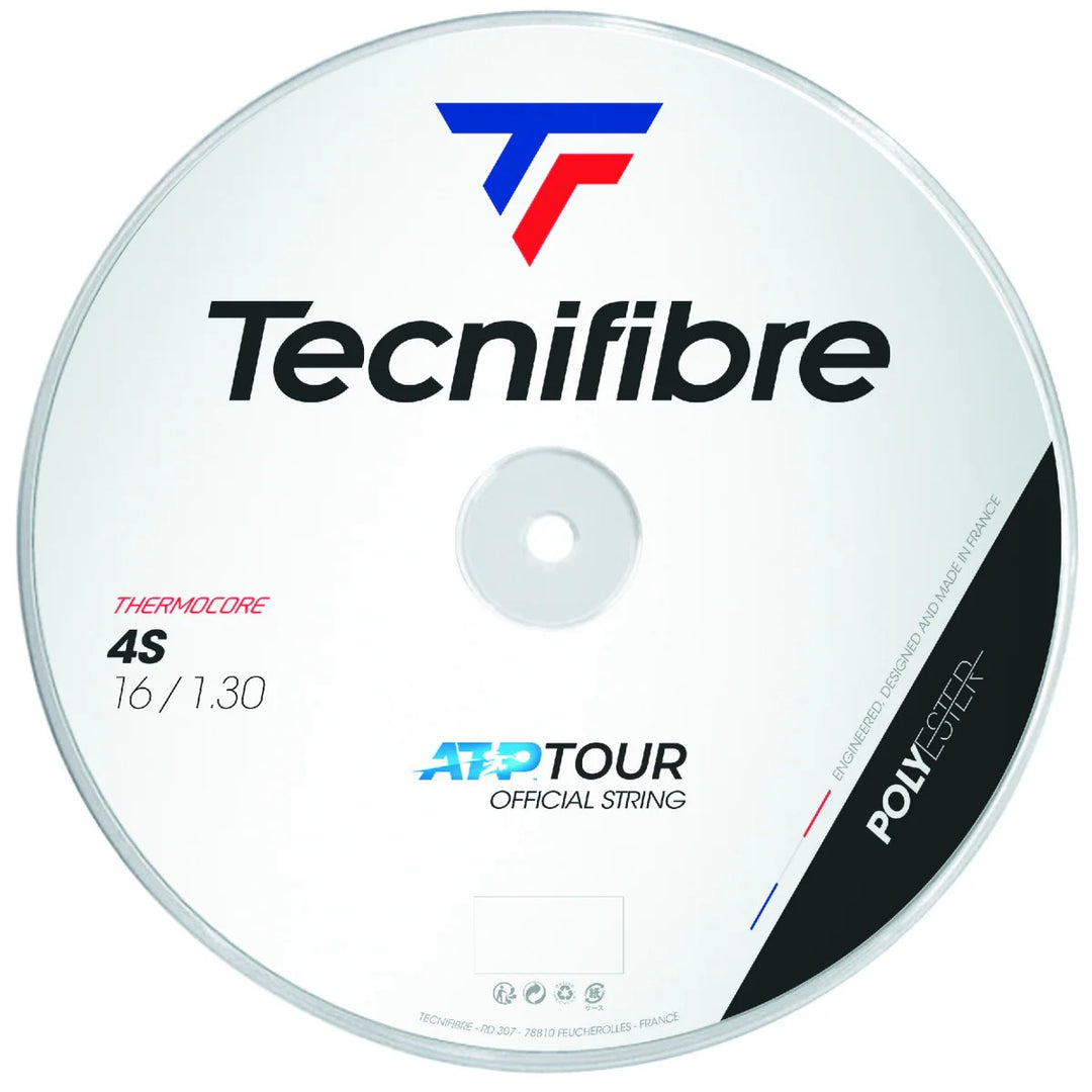 Cordage de tennis Tecnifibre ThermoCore 4S 16 g, bobine de 200 m