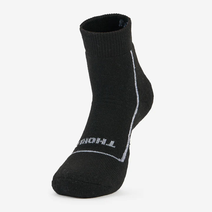 Thorlo Light Cushion Ankle Pickleball Socks Socks Thorlo Small (7.0 - 9.0) Black 