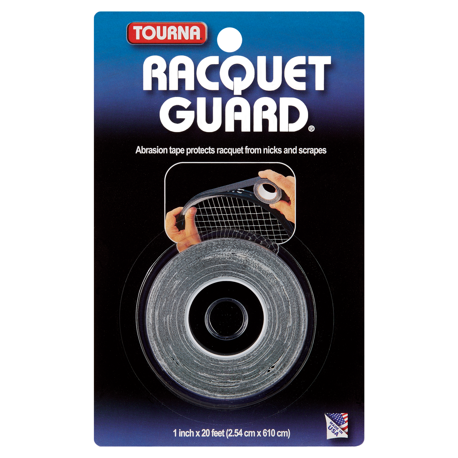 Tourna RACQUET GUARD TAPE- Black SquashBumpers RAQLY 