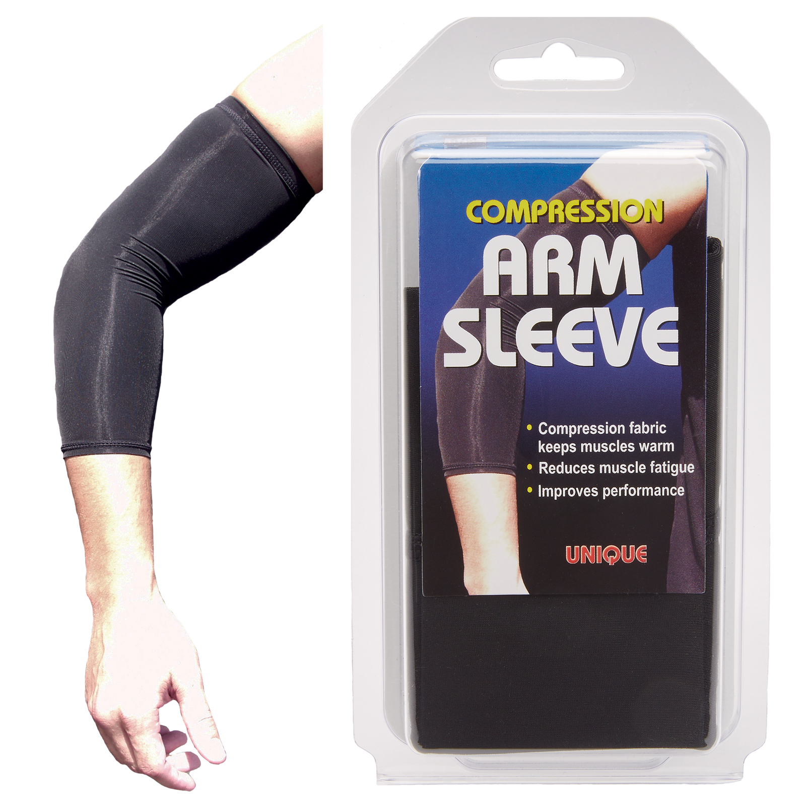 Unique Arm Sleeve Wristbands, Headbands Unique Black L 