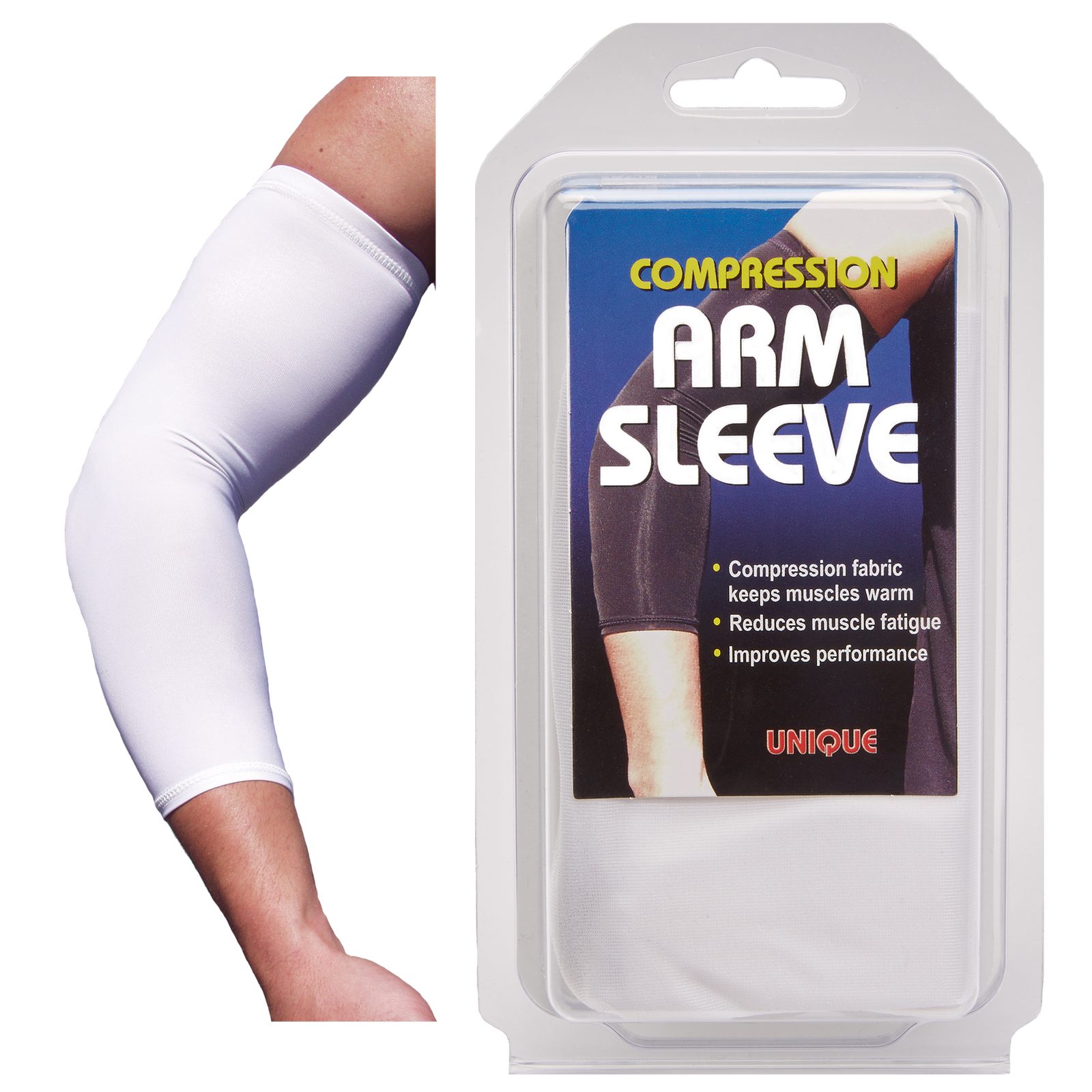 Unique Arm Sleeve Wristbands, Headbands Unique White L 