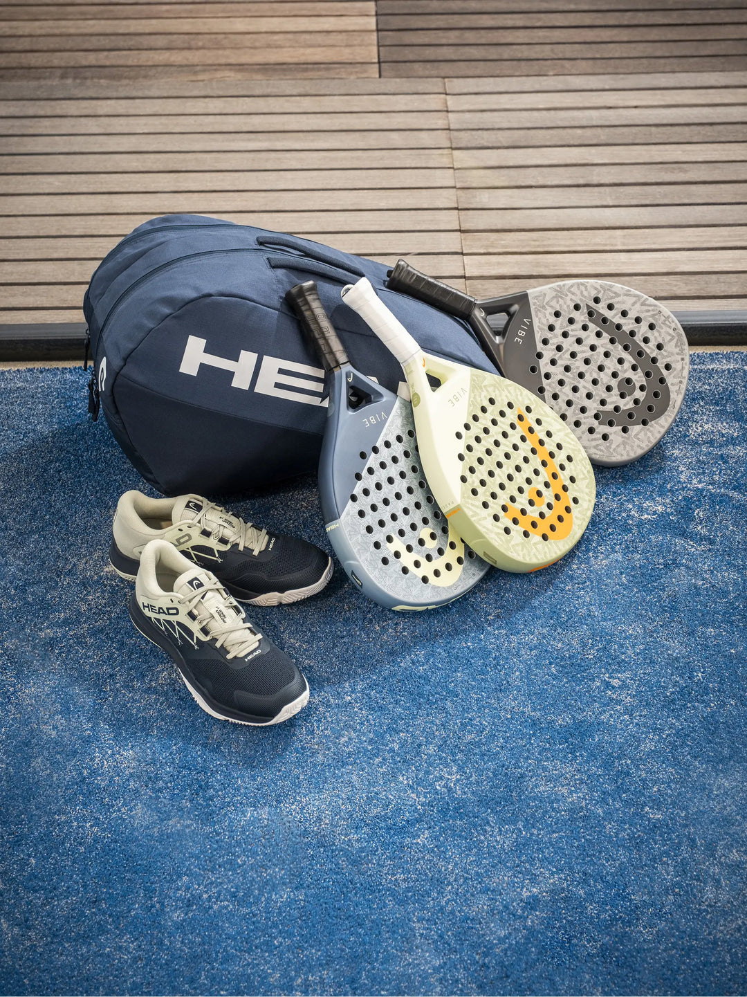 Head Vibe 2026 Padel Racquet Blue/Yellow - Sports Virtuoso