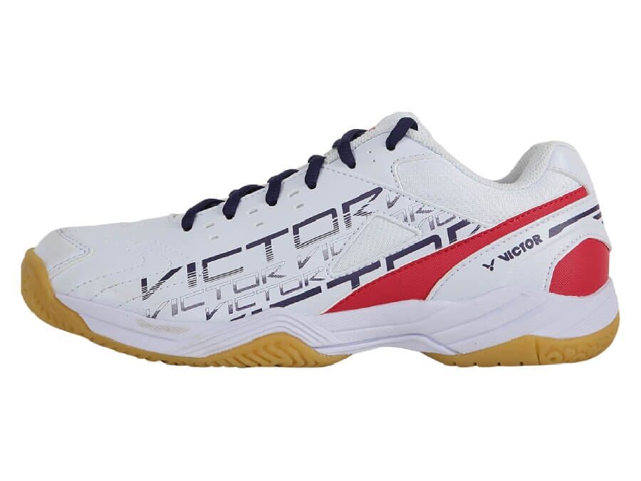 Victor A170 AD Court Shoes Bright White/High Risk Red Men's Court Shoes Victor 