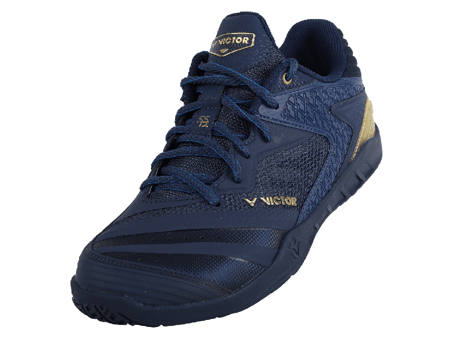 Victor P9200III-55 BX Unisex Court Shoes Medieval Blue/Gold Men's Court Shoes Victor 