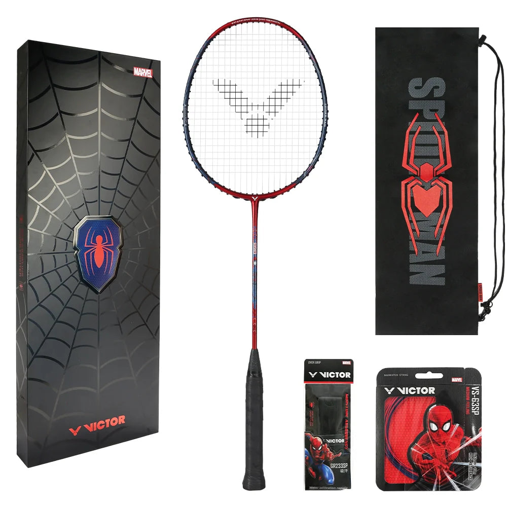 Raquette de badminton Victor Spider-Man GB D 4U (coffret cadeau, non cordée)