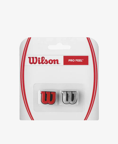 Wilson Pro Feel Vibration Dampener 2-pack Vibration Dampener Wilson Silver/Red 