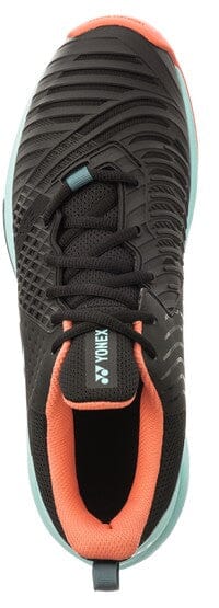 Yonex Power Cushion Sonicage 3 Unisex Tennis Clay Court Shoe Black/Sky Blue Men's Tennis Shoes Yonex 