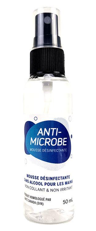 Anti-Microbe Liquid Hand Disinfectant 50ml bottle Accessories Atomes 