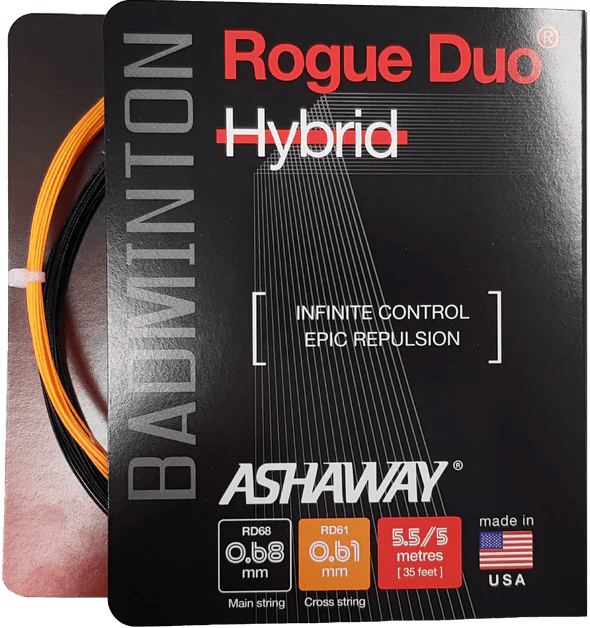 Ashaway Rogue Duo Hybrid Badminton String Set 5.5 +5 m Badminton Strings Ashaway 