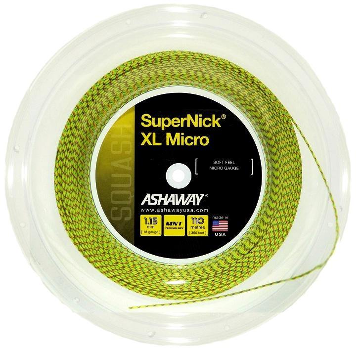 Ashaway SuperNick XL Micro 18g Green String 110m 360ft Reel Squash Strings Ashaway 