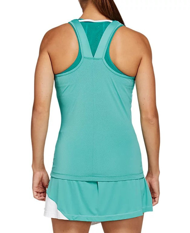 Asics Club Tank Women's Top Techno Cyan/Brilliant White 2042A101-301 T-Shirts Ladies Asics 