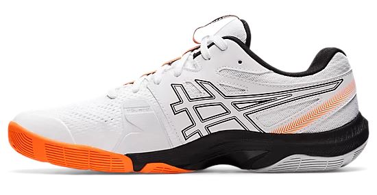 Asics Gel-Blade 8 Men's Court Shoe White/Black/Orange 1071A066-100 Women's Court Shoes Asics 