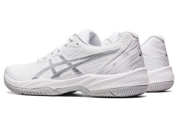 Asics Gel-Game 9 Women's Tennis Shoes White/Pure Silver 1042A211-100 Women's Tennis Shoes Asics 