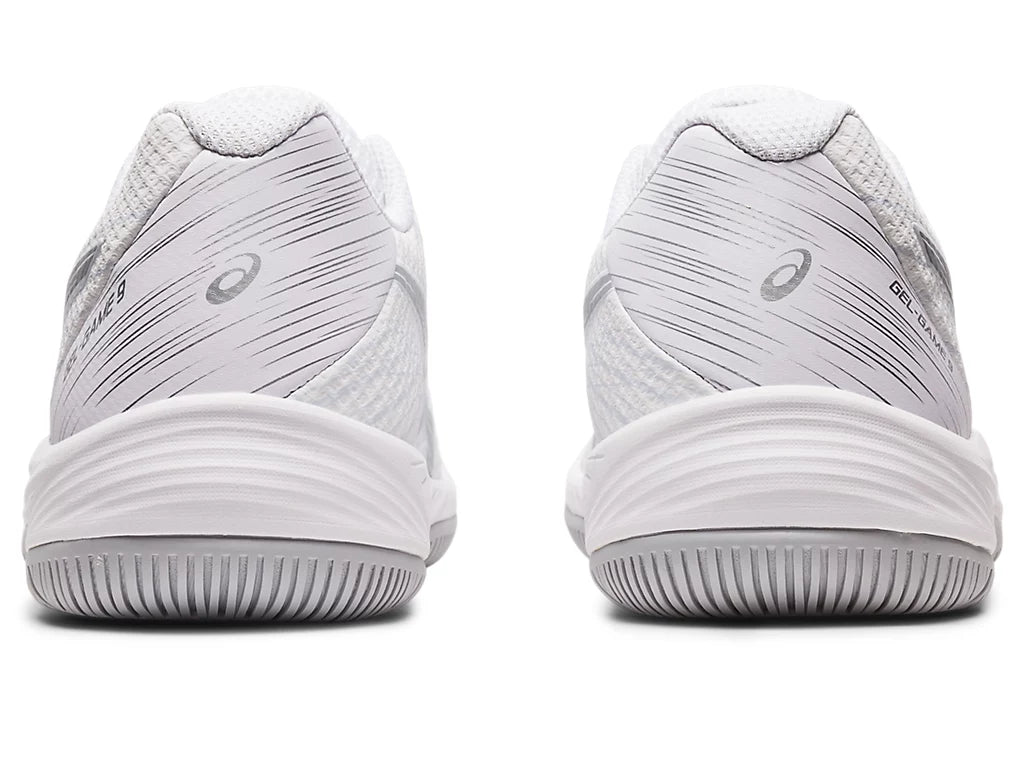 Asics women's gel game sales 7 tennis shoes - white/silver