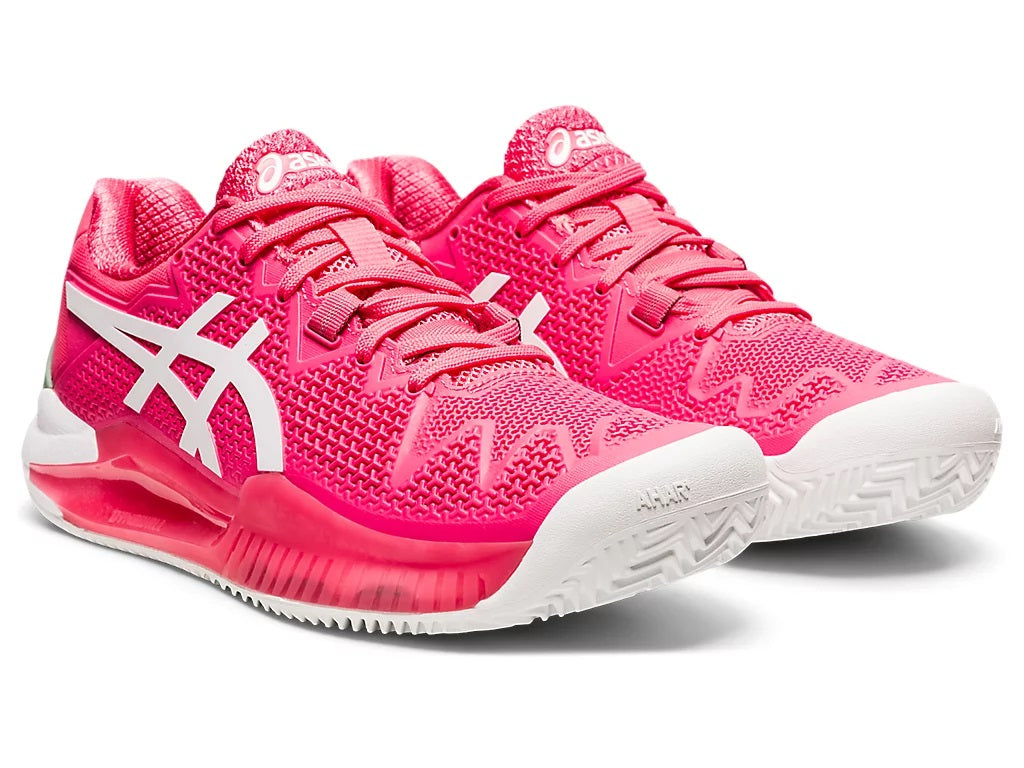 Asics Gel Resolution 8 Clay Women's Tennis Shoes Pink Cameo/White 1042A070-702 Women's Tennis Shoes Asics 