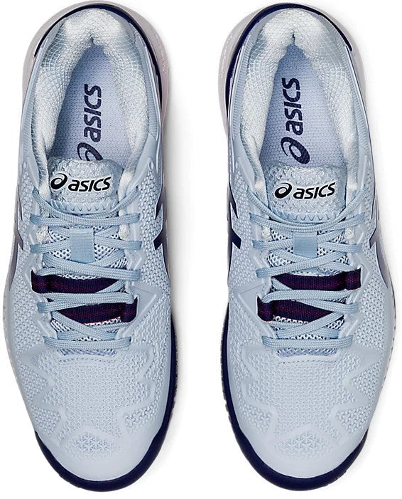 Asics Gel Resolution 8 D (Wide) Women's Tennis Shoes Soft Sky/Dive Blue 1042A097-407 Women's Tennis Shoes Asics 