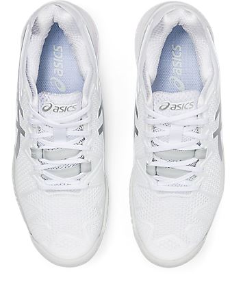 Asics Gel Resolution 8 Women's Tennis Shoes White/Silver 1042A072-100 Women's Tennis Shoes Asics 