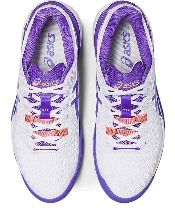 Asics Gel Resolution 9 Women's Tennis Shoes White/Amethyst 1042A208-101 Women's Tennis Shoes Asics 