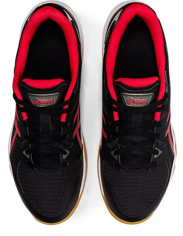 Asics Gel-Rocket 10 Men's Court Shoe Black/Electric Red 1071A054-008 Men's Court Shoes Asics 