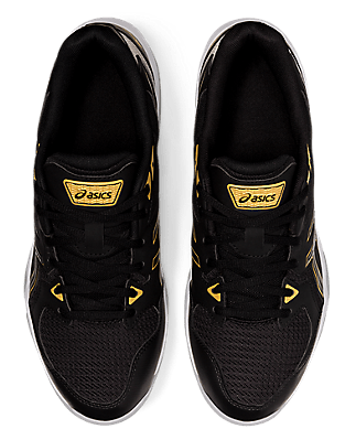 Asics Gel-Rocket 10 Men's Court Shoe Black/Gold 1071A054-002 Men's Court Shoes Asics 