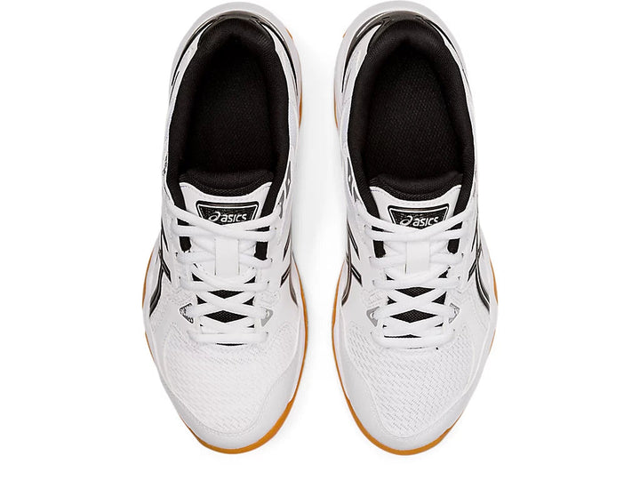 Asics Gel-Rocket 10 Women's Court Shoe White/Black 1072A056-104 Women's Court Shoes Asics 