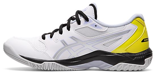 Asics Gel-Rocket 10 Women's Court Shoe White/Sour Yuzu 1072A056-103 Women's Court Shoes Asics 