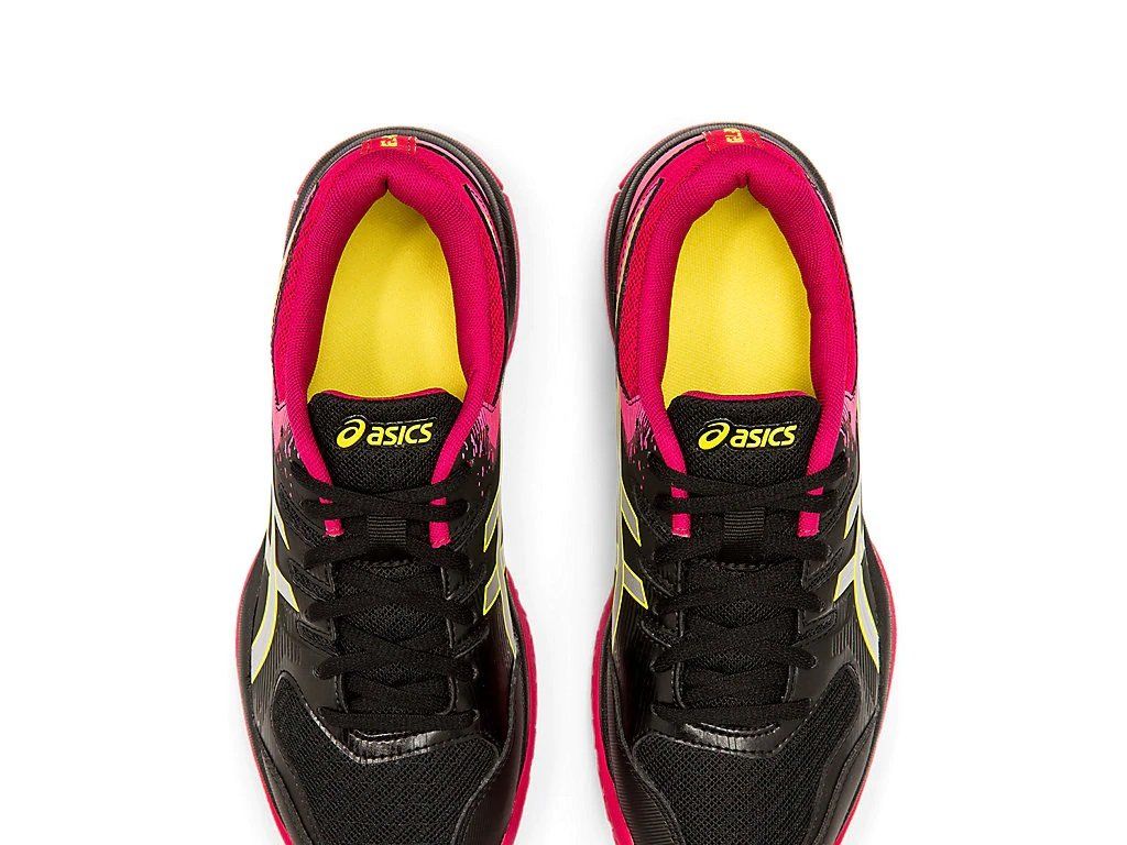Asics Gel-Rocket 9 Women's Court Shoe Black/Silver 1072A034-002 Women's Court Shoes Asics 