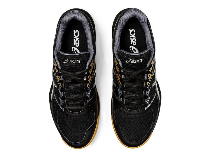 Asics Gel-Upcourt 4 Black/Silver Men's Court Shoe 1071A053-001 Men's Court Shoes Asics 
